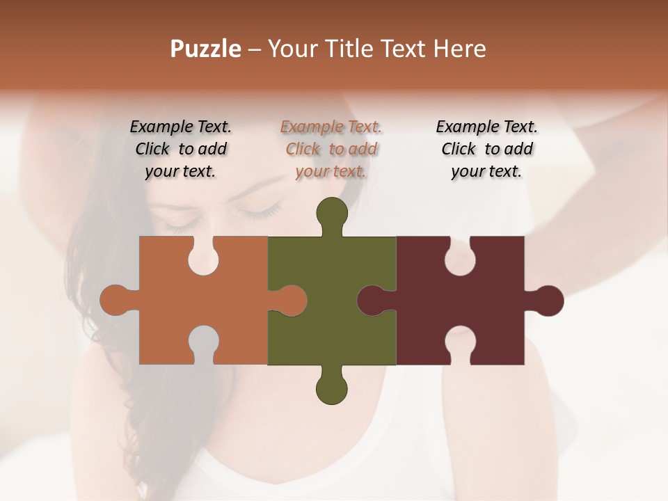 A Woman Getting A Neck Massage From A Man PowerPoint Template