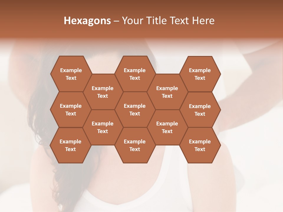 A Woman Getting A Neck Massage From A Man PowerPoint Template