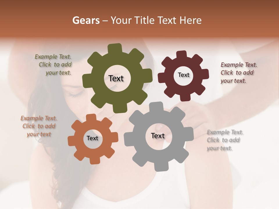 A Woman Getting A Neck Massage From A Man PowerPoint Template