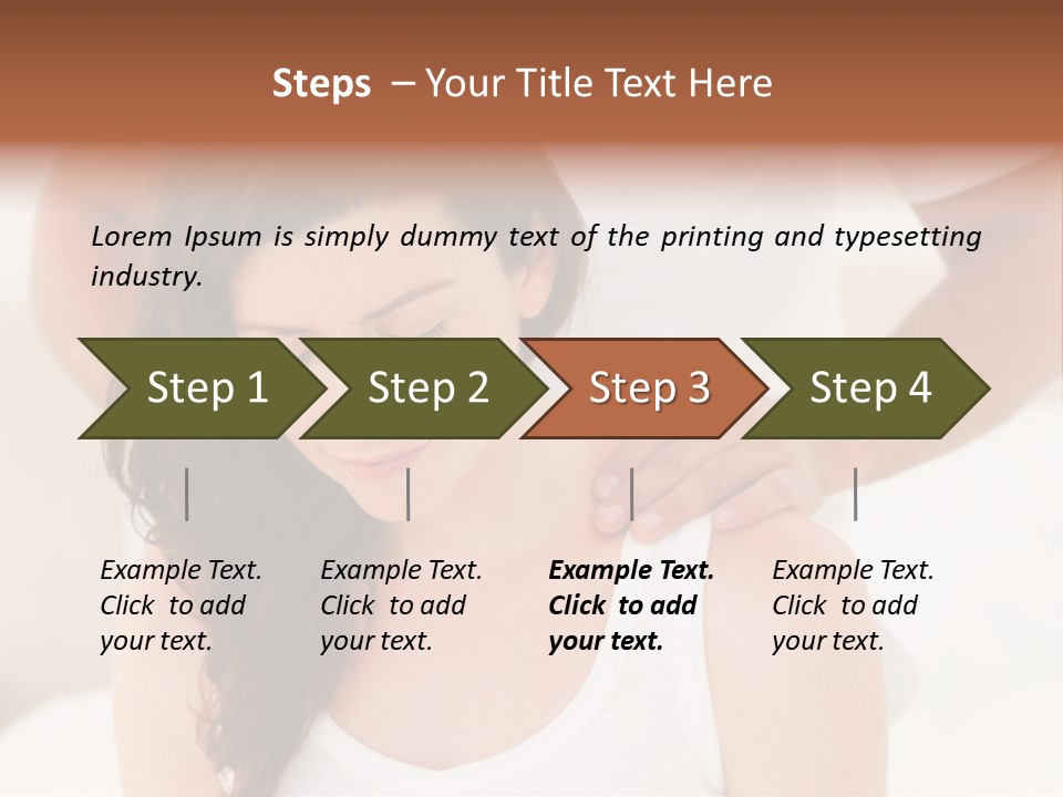 A Woman Getting A Neck Massage From A Man PowerPoint Template