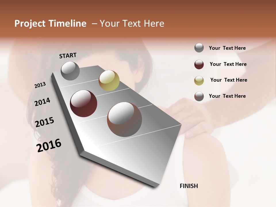 A Woman Getting A Neck Massage From A Man PowerPoint Template