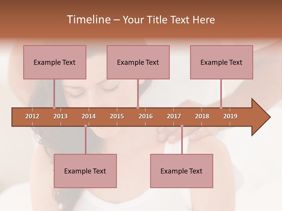 A Woman Getting A Neck Massage From A Man PowerPoint Template