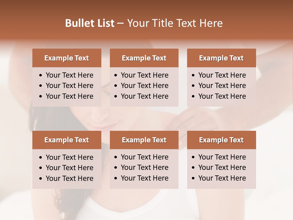 A Woman Getting A Neck Massage From A Man PowerPoint Template