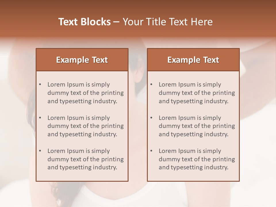 A Woman Getting A Neck Massage From A Man PowerPoint Template