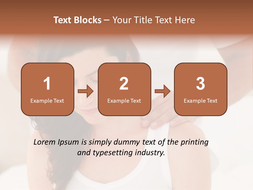 A Woman Getting A Neck Massage From A Man PowerPoint Template