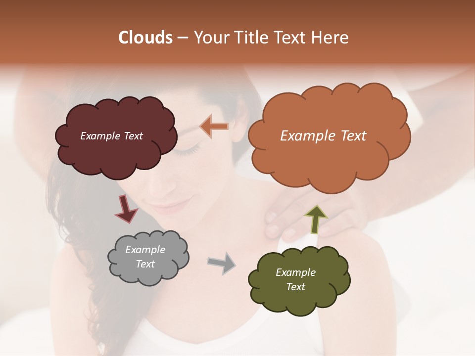 A Woman Getting A Neck Massage From A Man PowerPoint Template