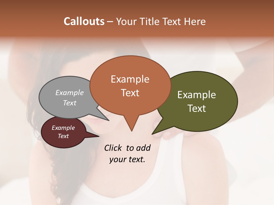 A Woman Getting A Neck Massage From A Man PowerPoint Template