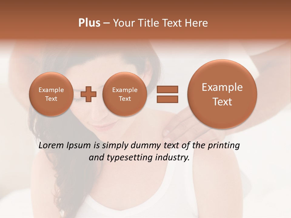 A Woman Getting A Neck Massage From A Man PowerPoint Template