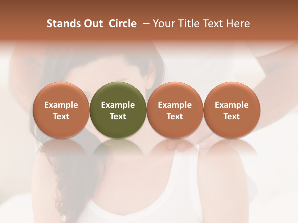 A Woman Getting A Neck Massage From A Man PowerPoint Template