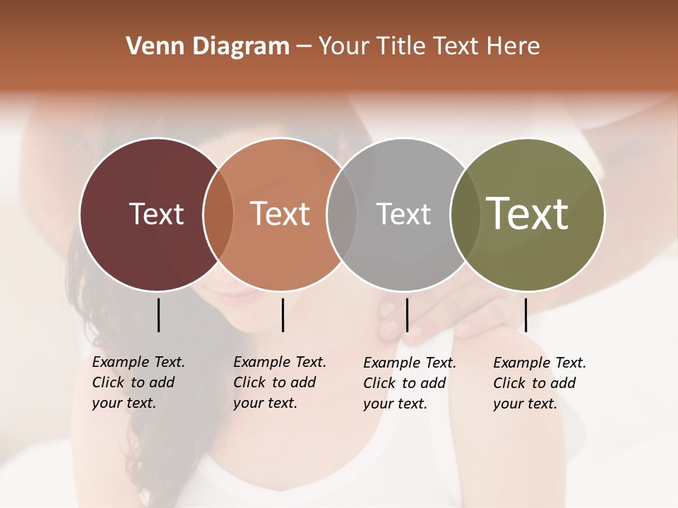 A Woman Getting A Neck Massage From A Man PowerPoint Template