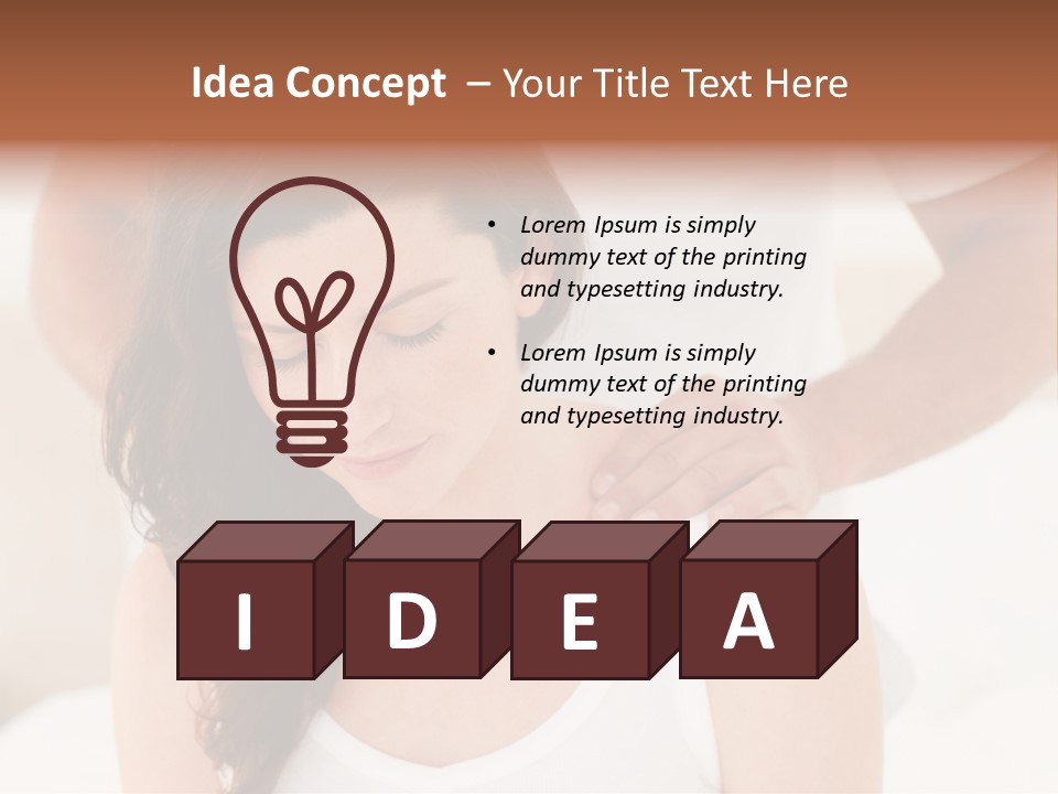 A Woman Getting A Neck Massage From A Man PowerPoint Template