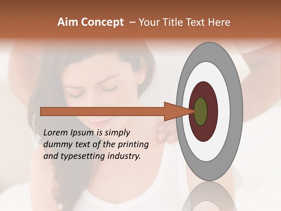 A Woman Getting A Neck Massage From A Man PowerPoint Template