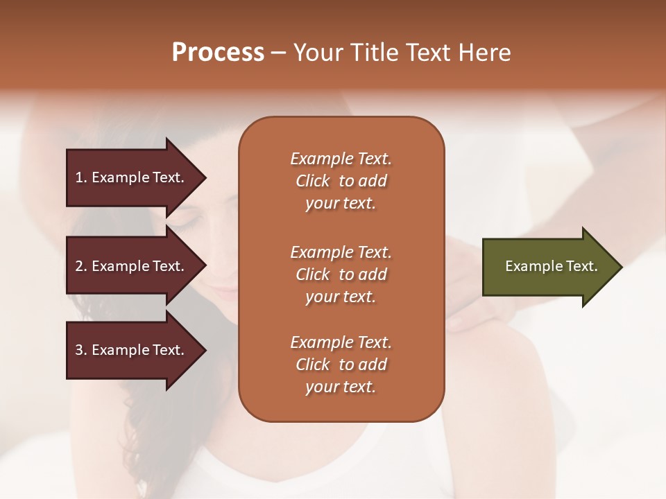 A Woman Getting A Neck Massage From A Man PowerPoint Template