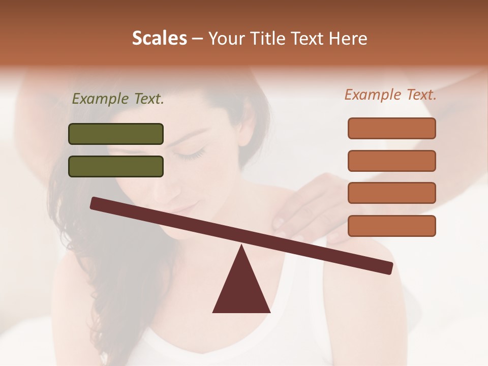 A Woman Getting A Neck Massage From A Man PowerPoint Template