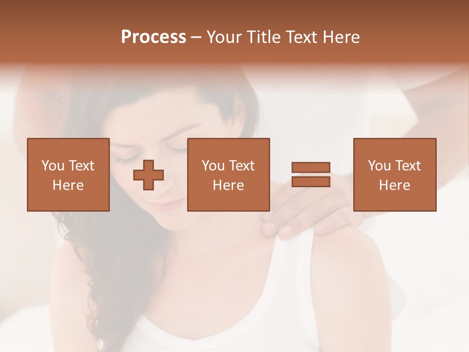 A Woman Getting A Neck Massage From A Man PowerPoint Template