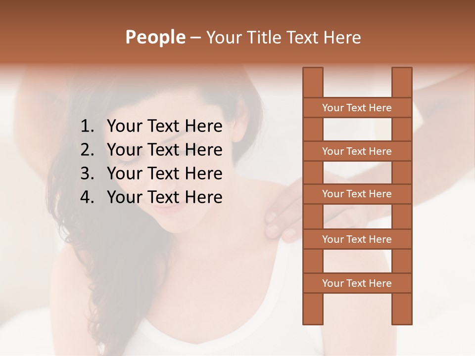 A Woman Getting A Neck Massage From A Man PowerPoint Template