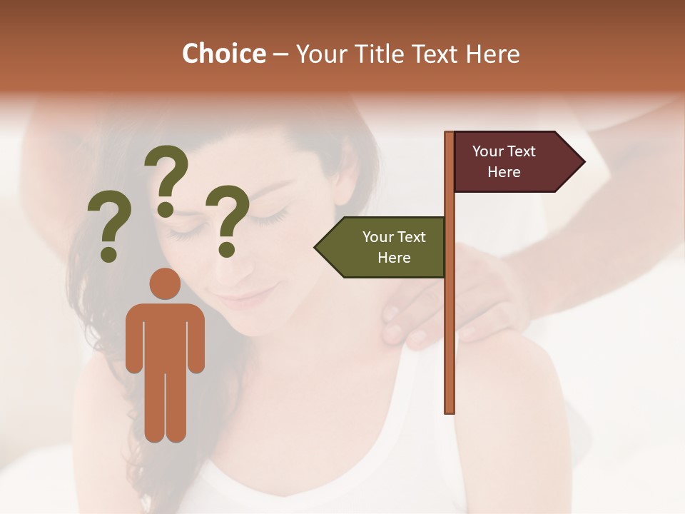 A Woman Getting A Neck Massage From A Man PowerPoint Template