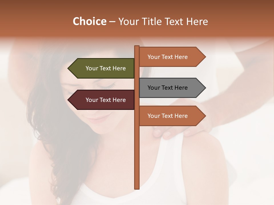 A Woman Getting A Neck Massage From A Man PowerPoint Template