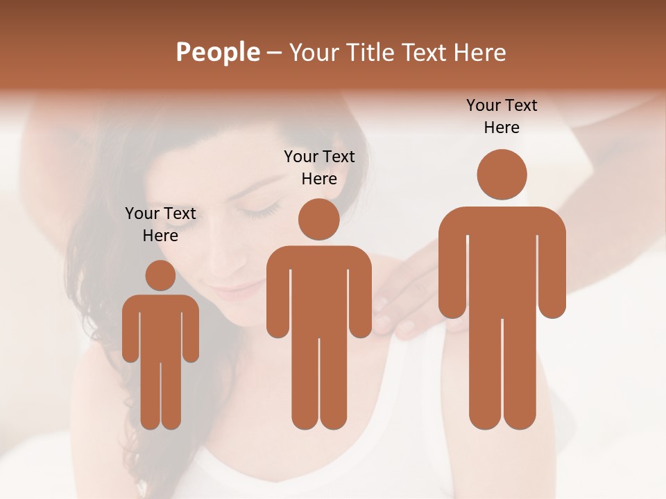 A Woman Getting A Neck Massage From A Man PowerPoint Template