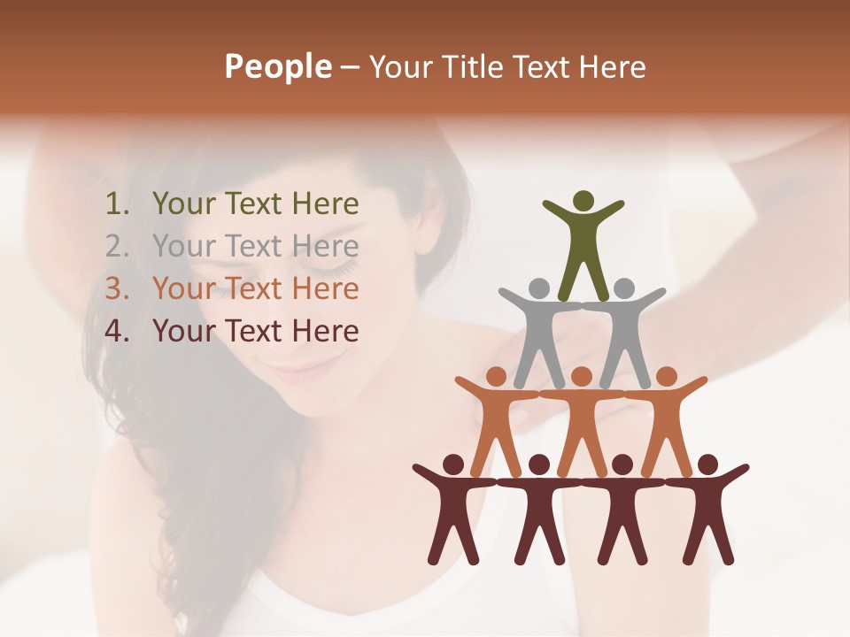 A Woman Getting A Neck Massage From A Man PowerPoint Template