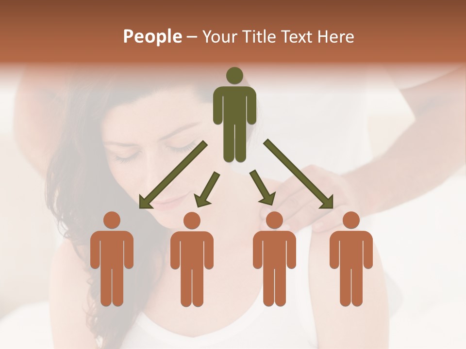 A Woman Getting A Neck Massage From A Man PowerPoint Template