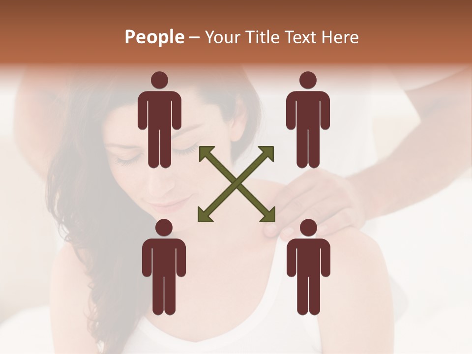 A Woman Getting A Neck Massage From A Man PowerPoint Template