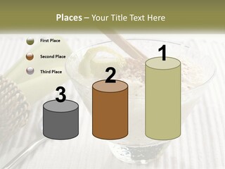 A Bowl Of Food With A Lime On Top Of It PowerPoint Template