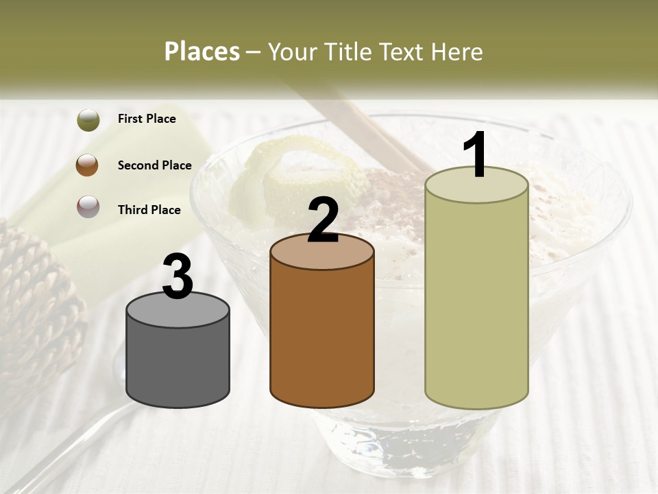 A Bowl Of Food With A Lime On Top Of It PowerPoint Template