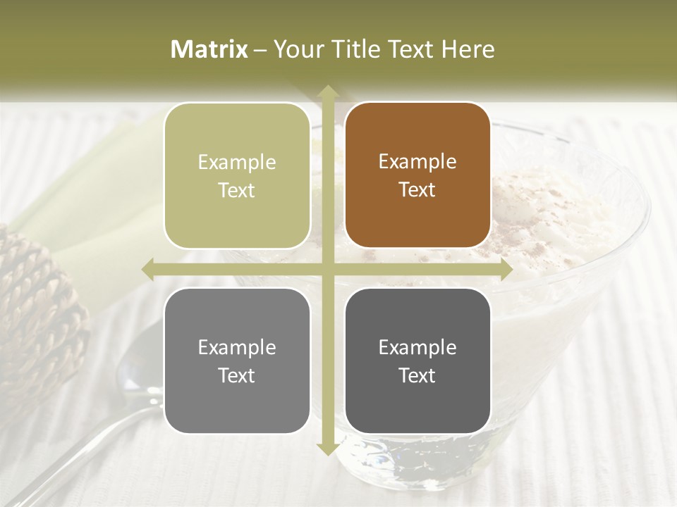 A Bowl Of Food With A Lime On Top Of It PowerPoint Template