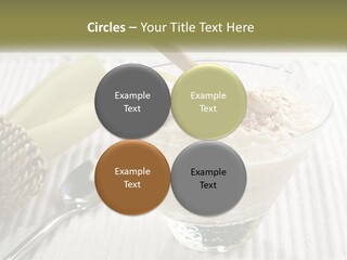 A Bowl Of Food With A Lime On Top Of It PowerPoint Template
