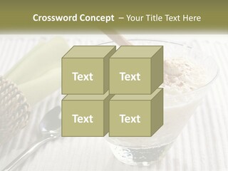 A Bowl Of Food With A Lime On Top Of It PowerPoint Template