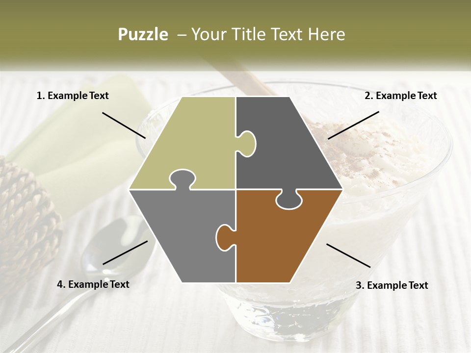 A Bowl Of Food With A Lime On Top Of It PowerPoint Template