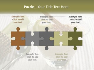 A Bowl Of Food With A Lime On Top Of It PowerPoint Template