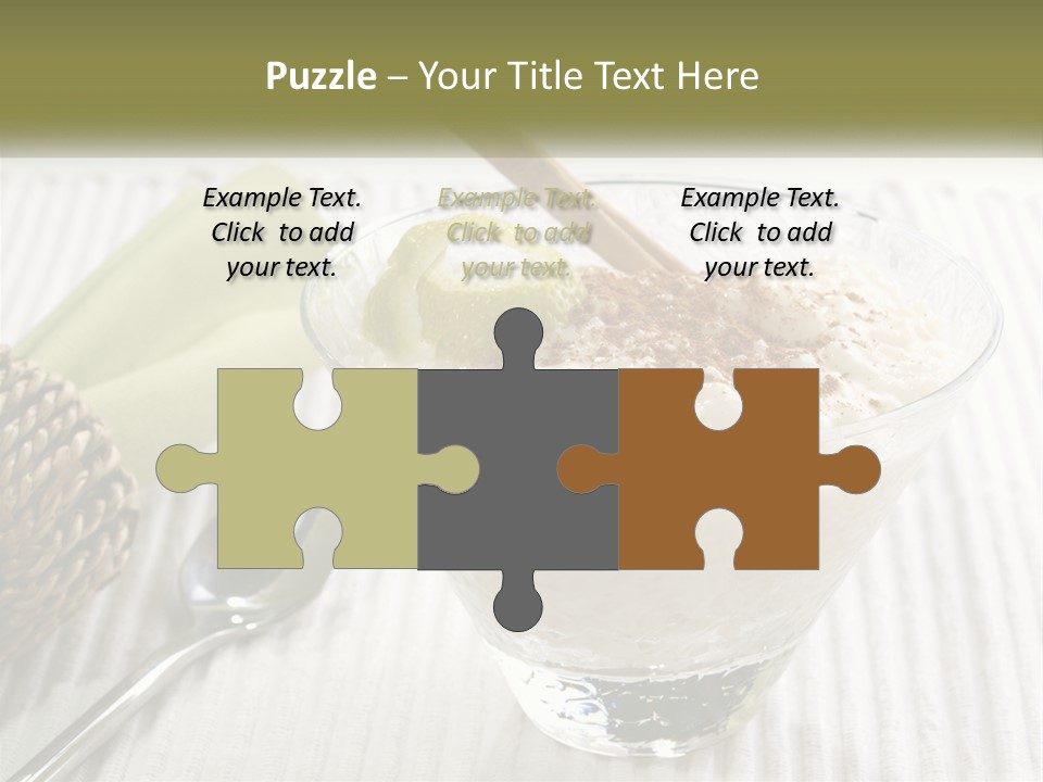 A Bowl Of Food With A Lime On Top Of It PowerPoint Template