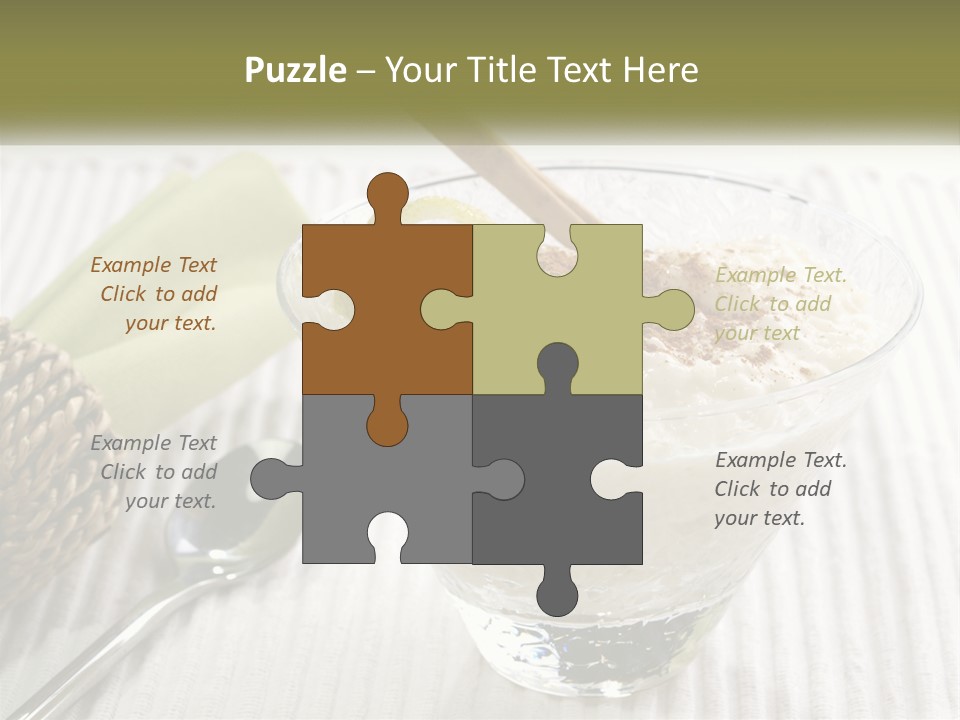 A Bowl Of Food With A Lime On Top Of It PowerPoint Template