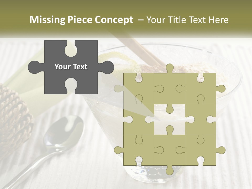 A Bowl Of Food With A Lime On Top Of It PowerPoint Template