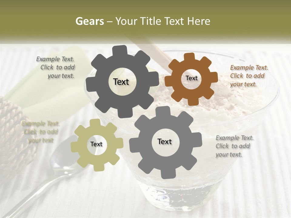 A Bowl Of Food With A Lime On Top Of It PowerPoint Template