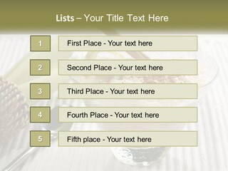 A Bowl Of Food With A Lime On Top Of It PowerPoint Template