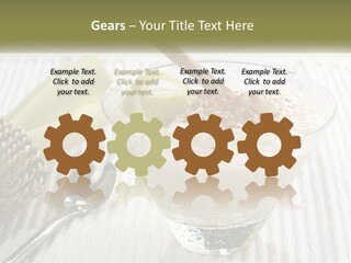 A Bowl Of Food With A Lime On Top Of It PowerPoint Template