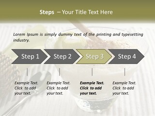 A Bowl Of Food With A Lime On Top Of It PowerPoint Template