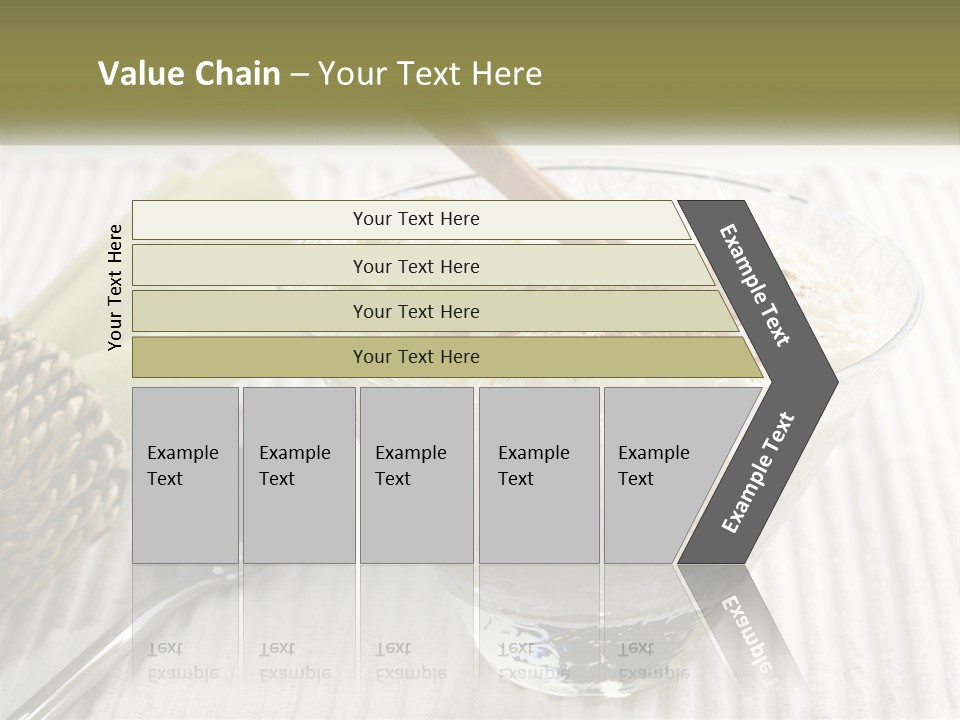 A Bowl Of Food With A Lime On Top Of It PowerPoint Template