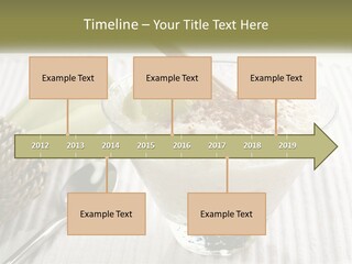 A Bowl Of Food With A Lime On Top Of It PowerPoint Template