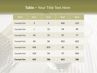 A Bowl Of Food With A Lime On Top Of It PowerPoint Template