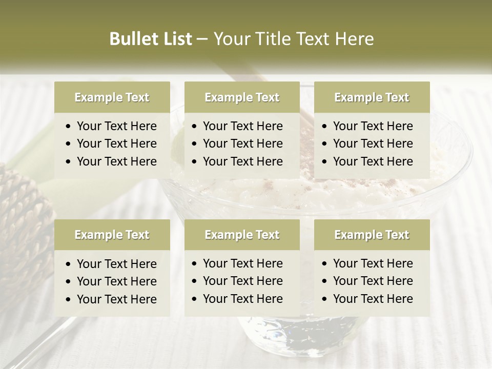 A Bowl Of Food With A Lime On Top Of It PowerPoint Template