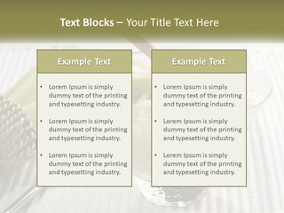 A Bowl Of Food With A Lime On Top Of It PowerPoint Template