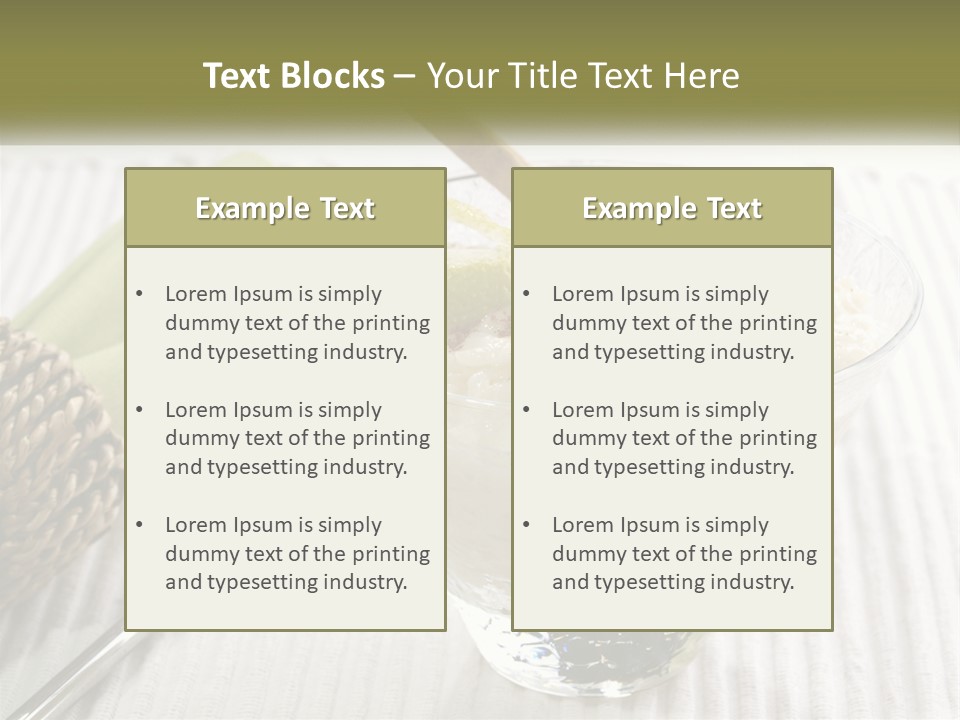 A Bowl Of Food With A Lime On Top Of It PowerPoint Template
