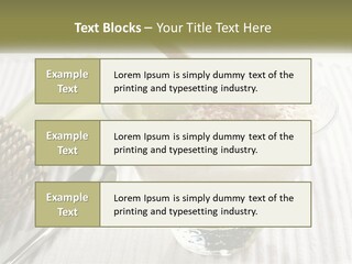 A Bowl Of Food With A Lime On Top Of It PowerPoint Template