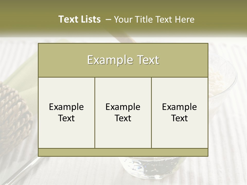 A Bowl Of Food With A Lime On Top Of It PowerPoint Template