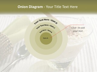 A Bowl Of Food With A Lime On Top Of It PowerPoint Template