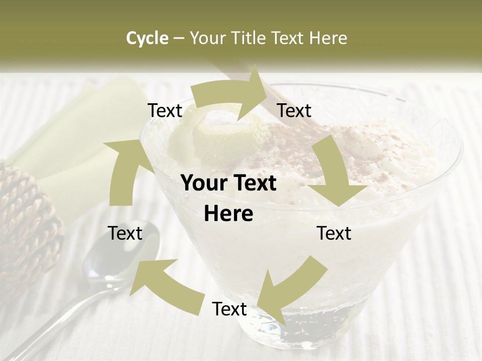 A Bowl Of Food With A Lime On Top Of It PowerPoint Template